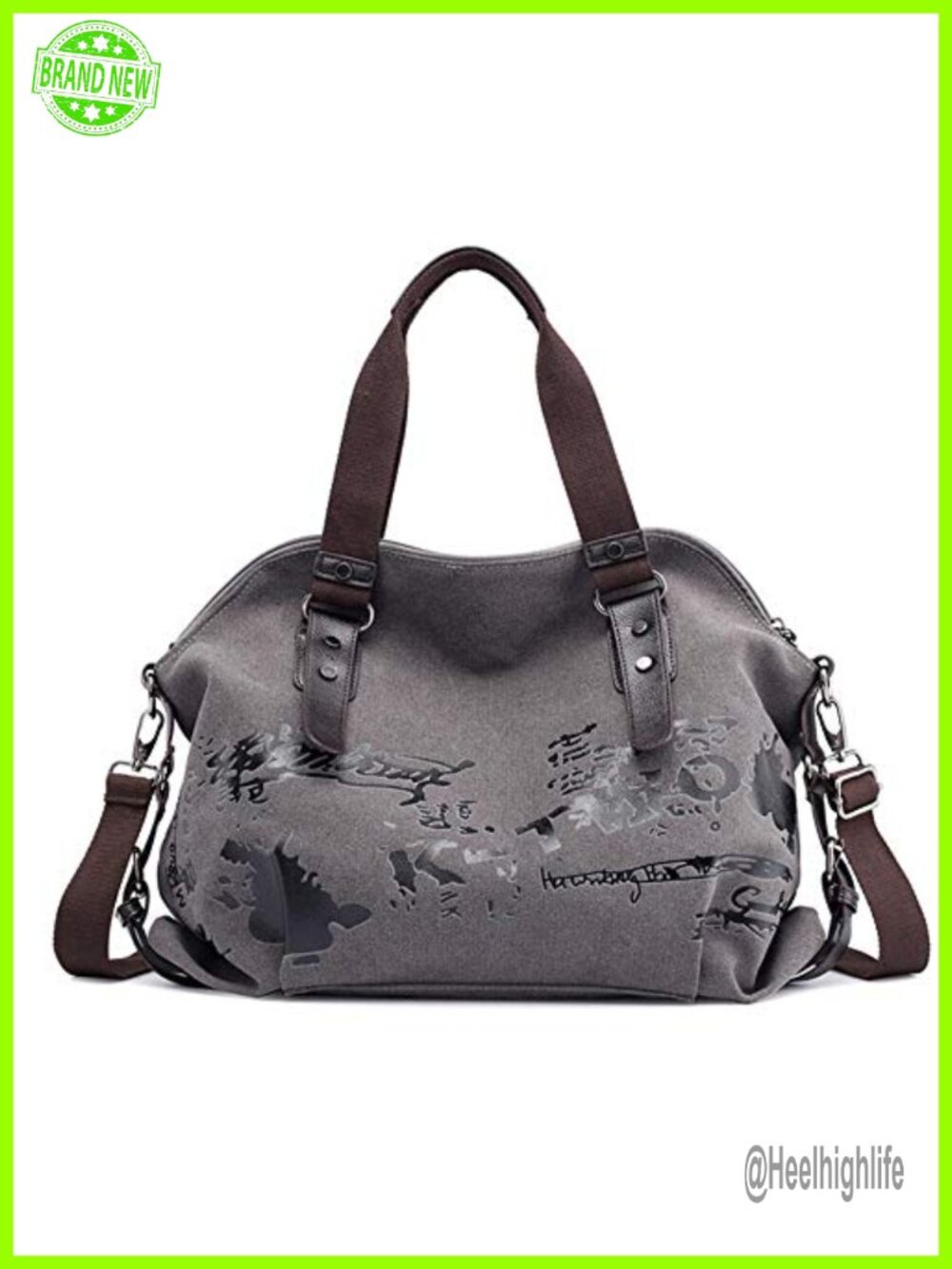 Vintage Hobo Canvas Handbag Top Handle Tote Crossbody Purses